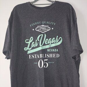 Las Vegas Tee Shirt 2XL Established 2005 Charcoal Grey - Never worn